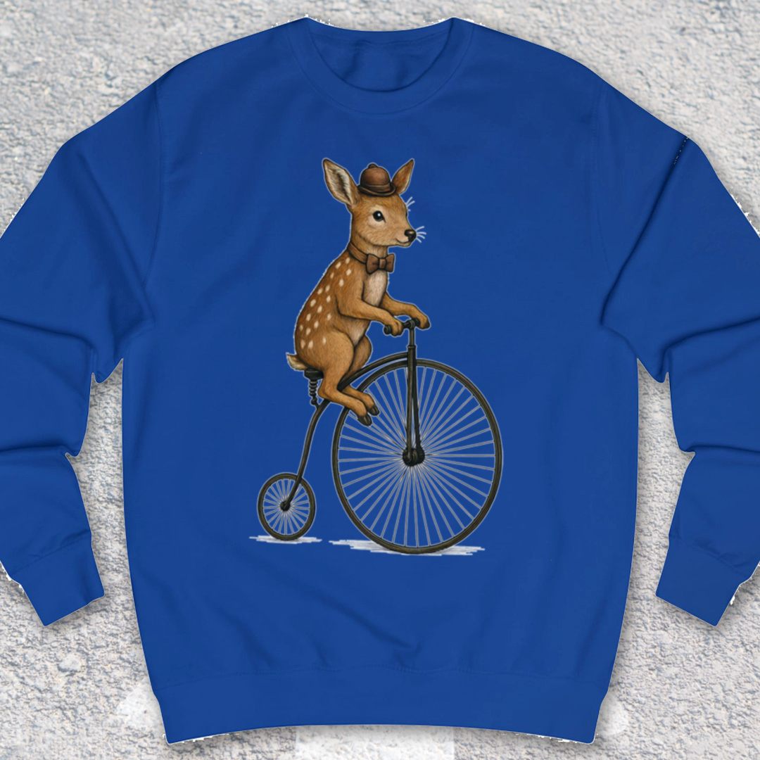 Ree op antieke fiets Sweater
