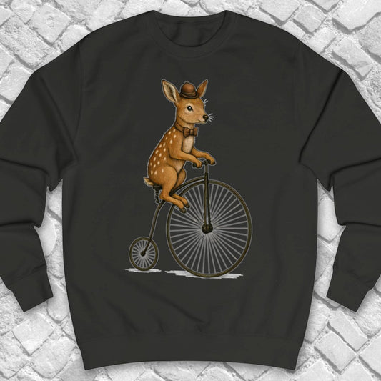 Ree op antieke fiets Sweater