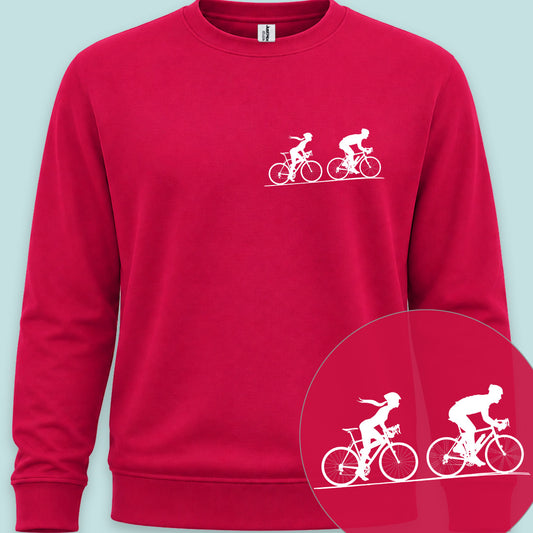 Achtervolging Zij wit Sweater