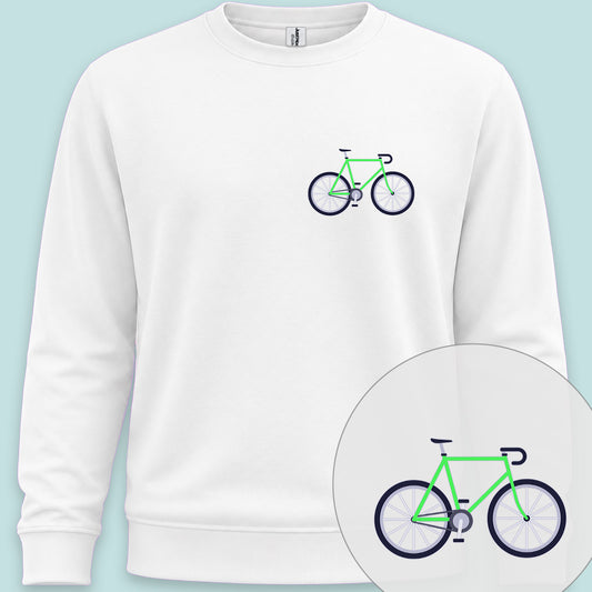 Racefiets groen Sweater