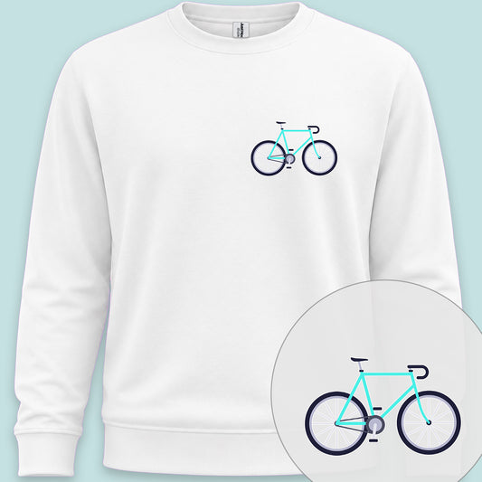Racefiets turquoise Sweater