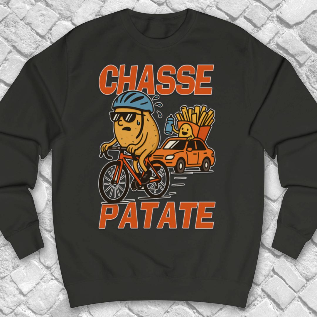 Chasse Patate met bezemwagen (rood) Sweater