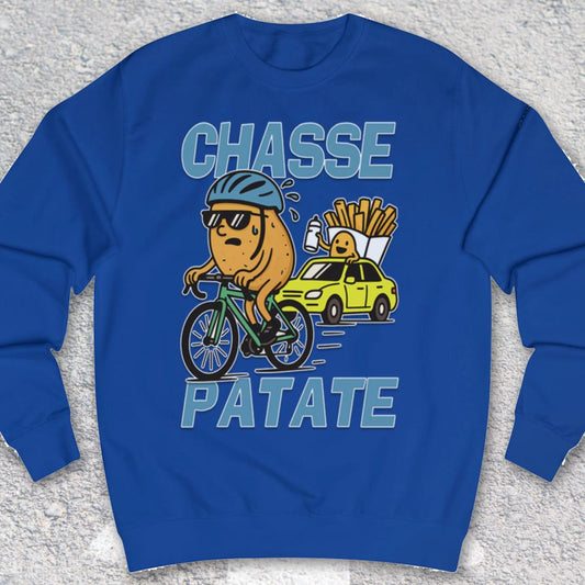 Chasse Patate met bezemwagen (blauw) Sweater
