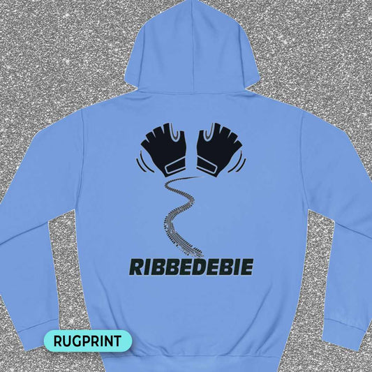 Ribbedebie zwaaien rugprint Hoodie