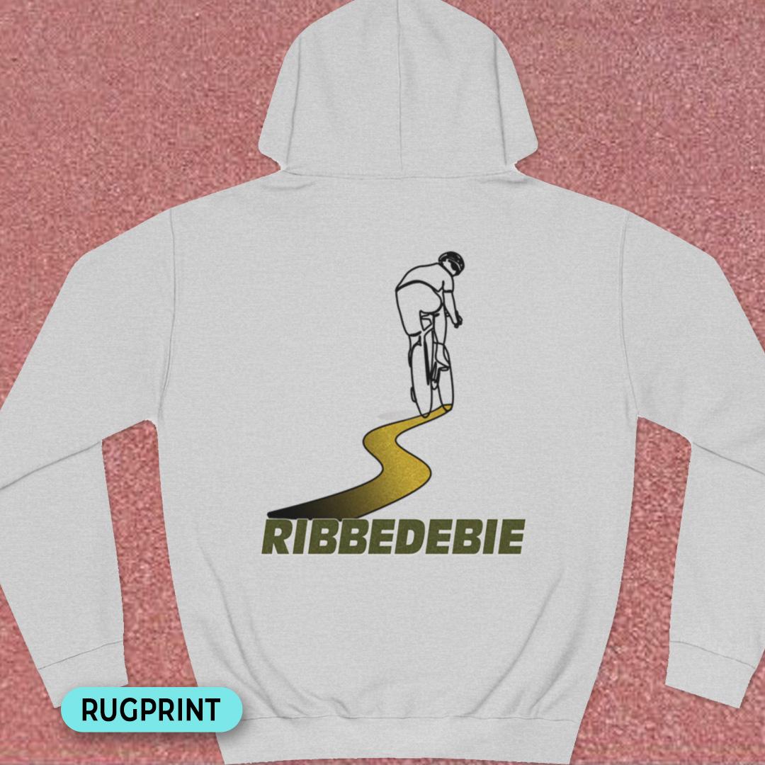 Ribbedebie rugprint Hoodie