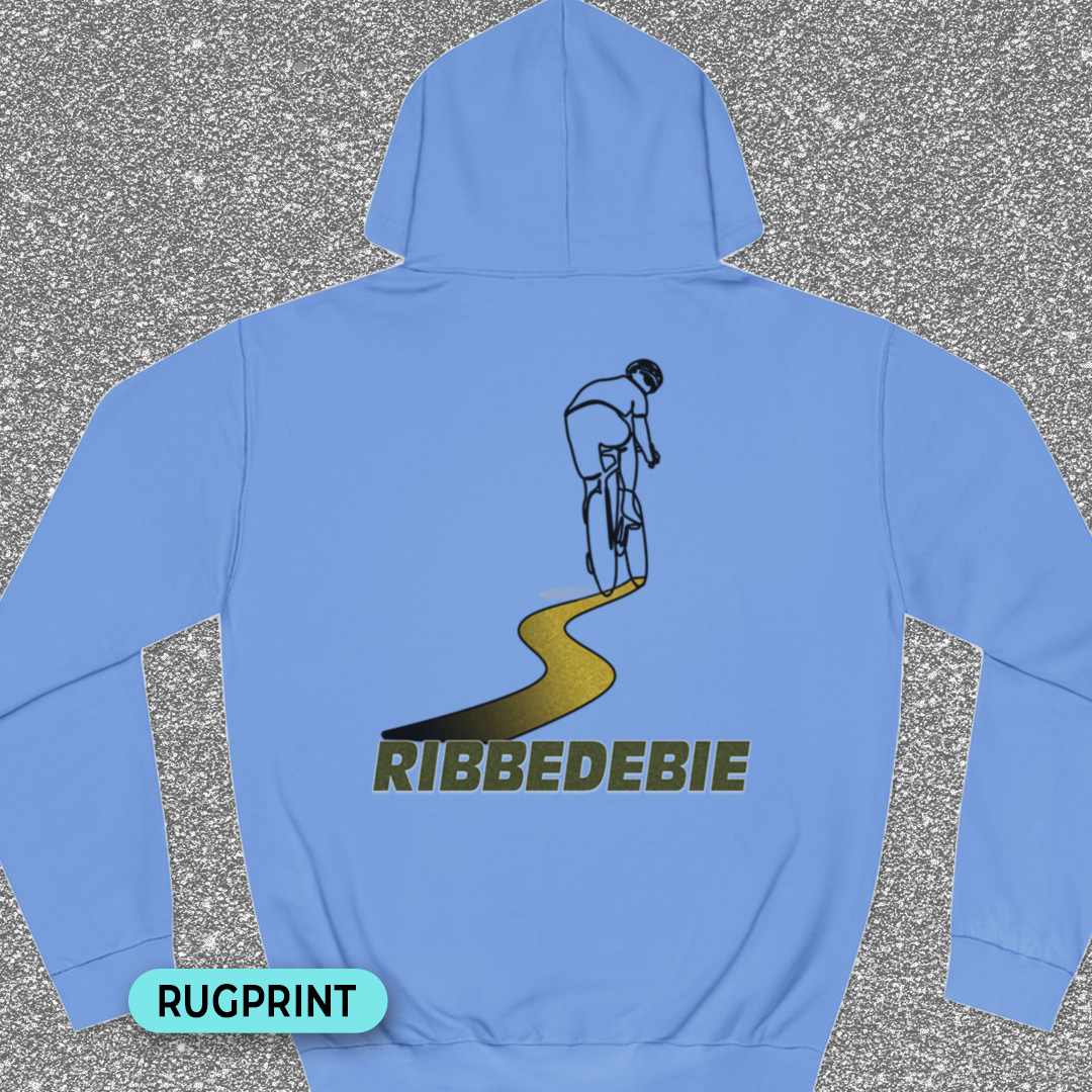 Ribbedebie rugprint Hoodie