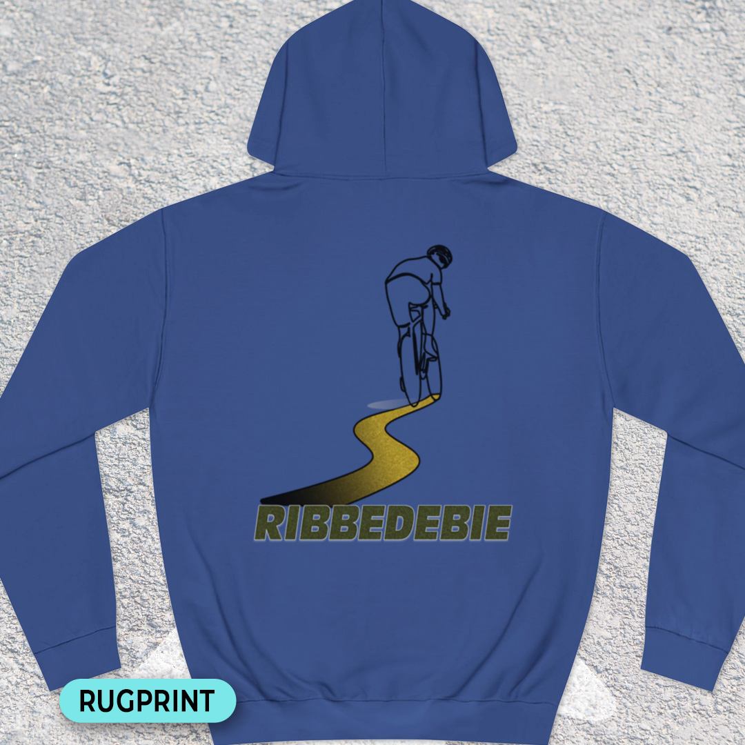 Ribbedebie rugprint Hoodie