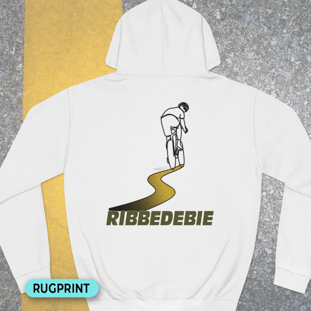 Ribbedebie rugprint Hoodie