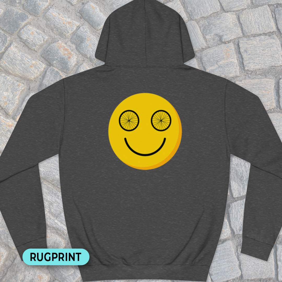 Happy wheeleyes rugprint Hoodie