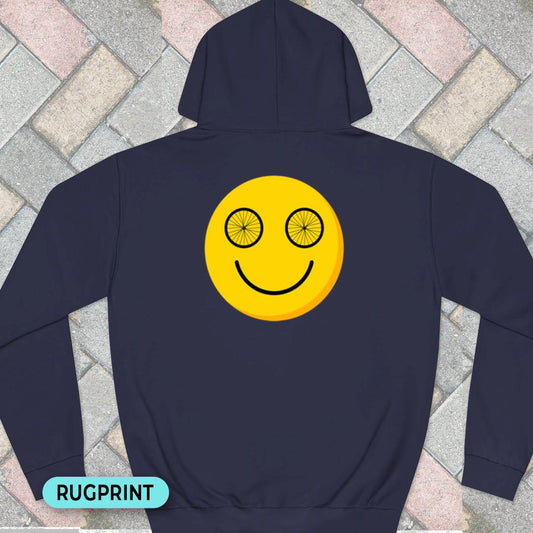 Happy wheeleyes rugprint Hoodie