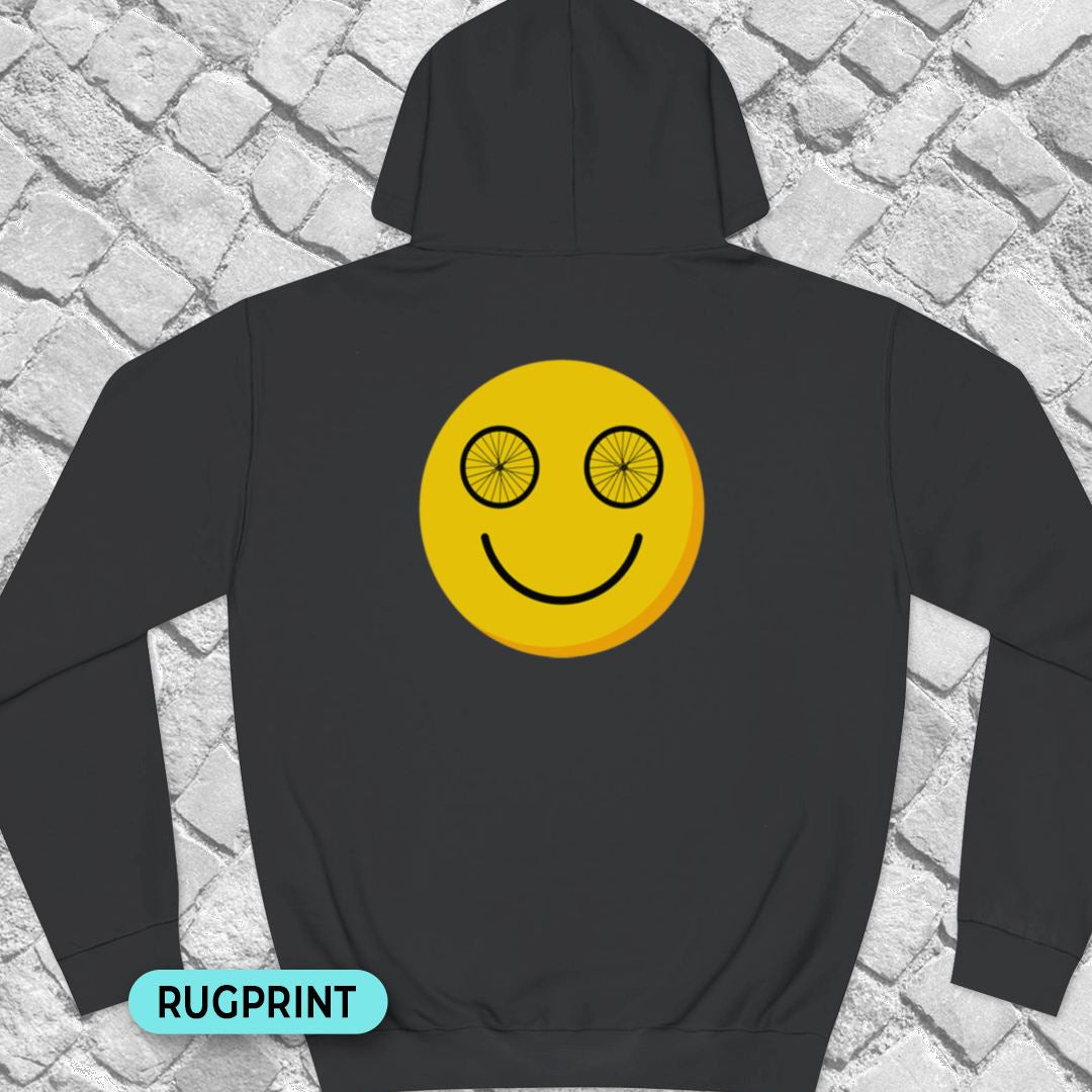 Happy wheeleyes rugprint Hoodie