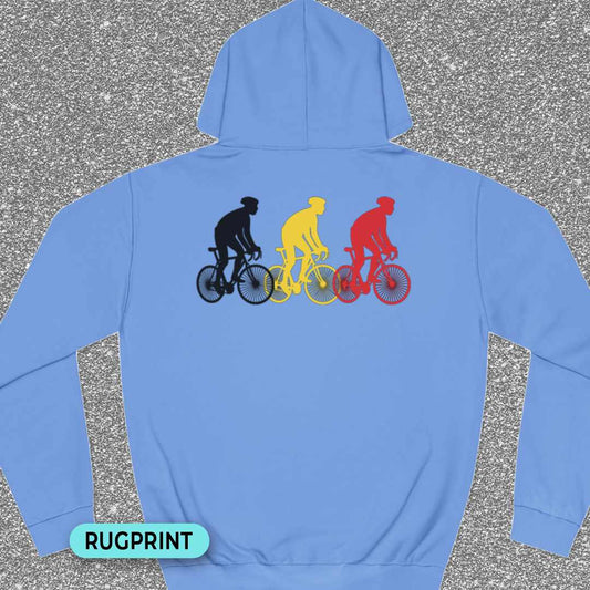 Koersers Belgische driekleur rugprint Hoodie