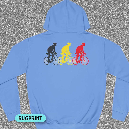 Koersers Belgische driekleur rugprint Hoodie