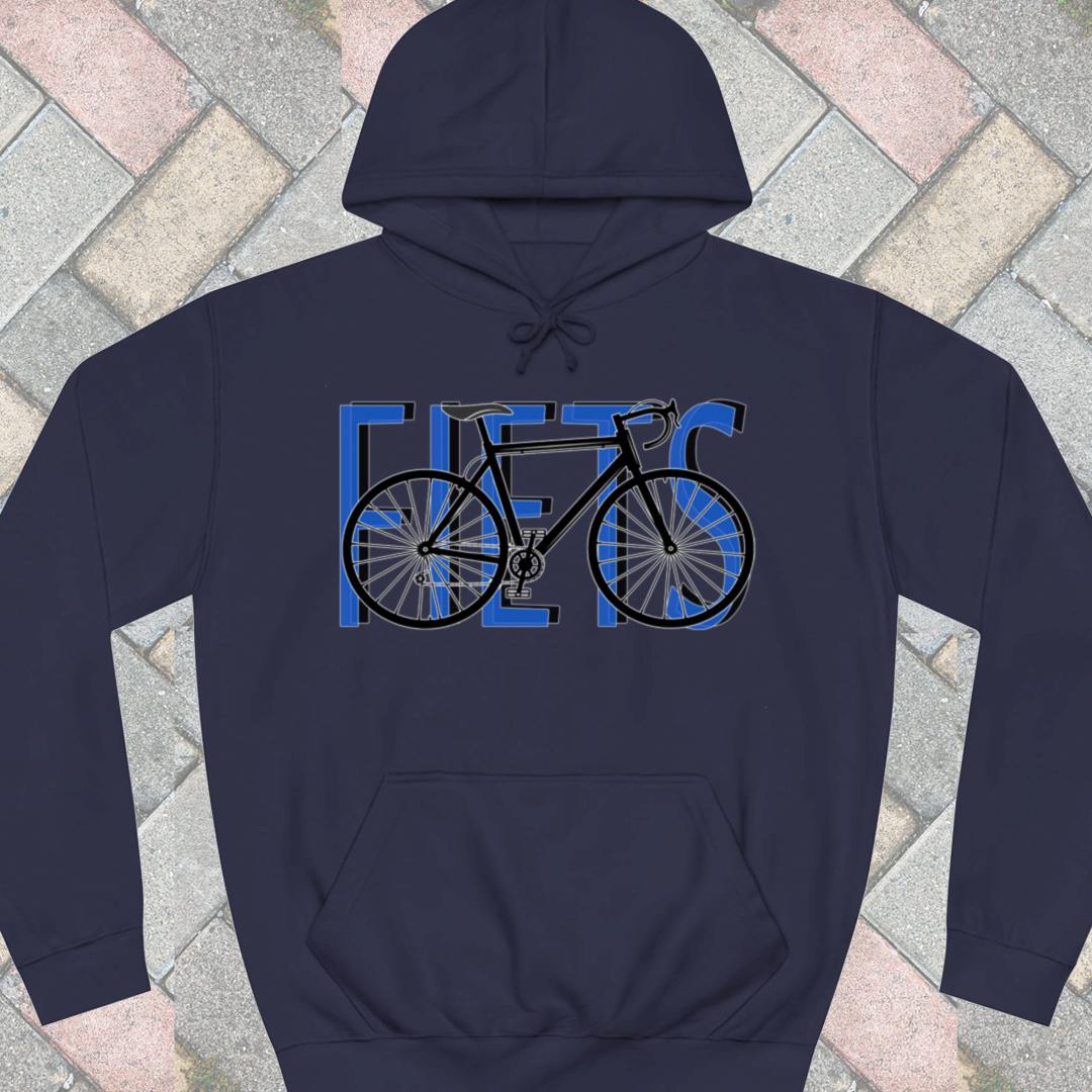 Fiets blauw Hoodie