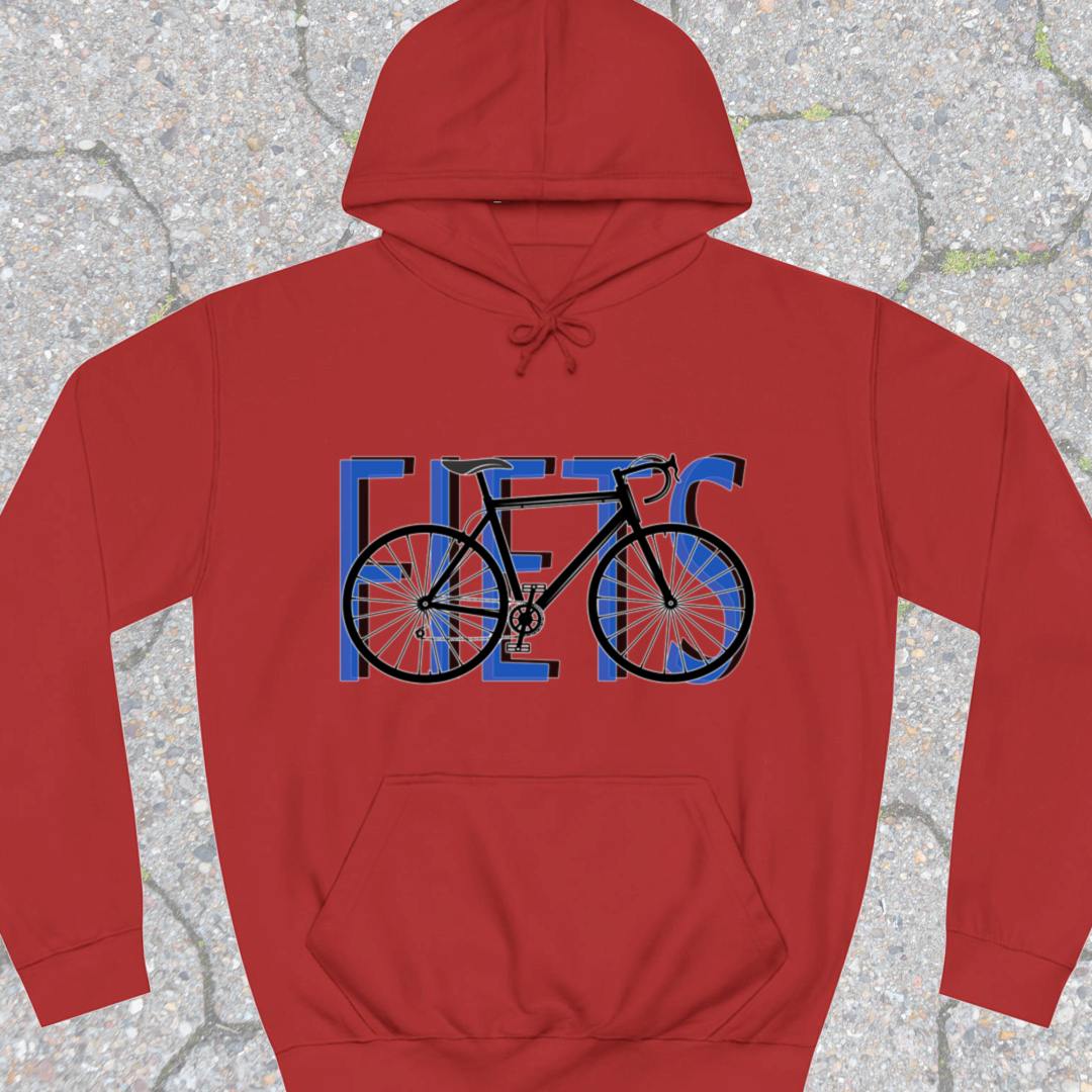 Fiets blauw Hoodie