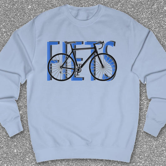 Fiets blauw Sweater