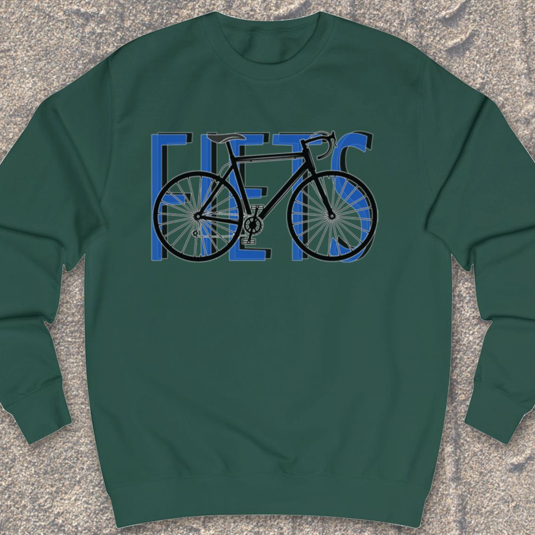 Fiets blauw Sweater