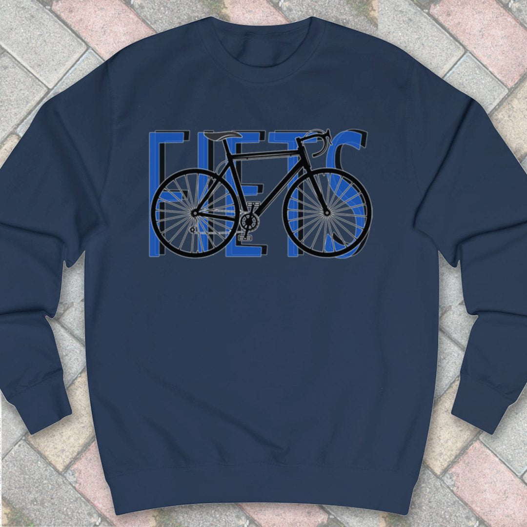 Fiets blauw Sweater