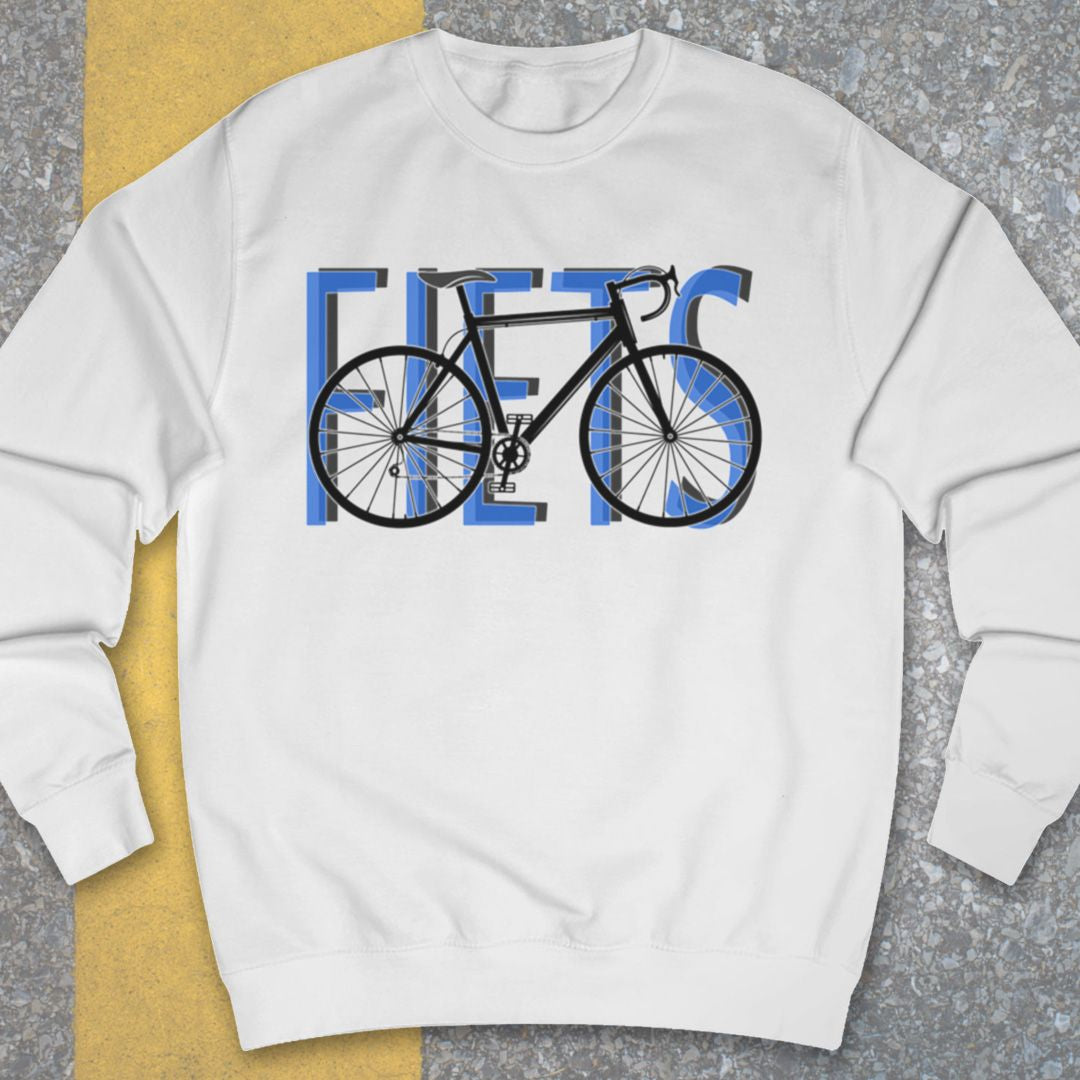 Fiets blauw Sweater