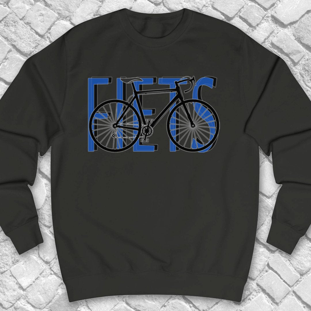 Fiets blauw Sweater