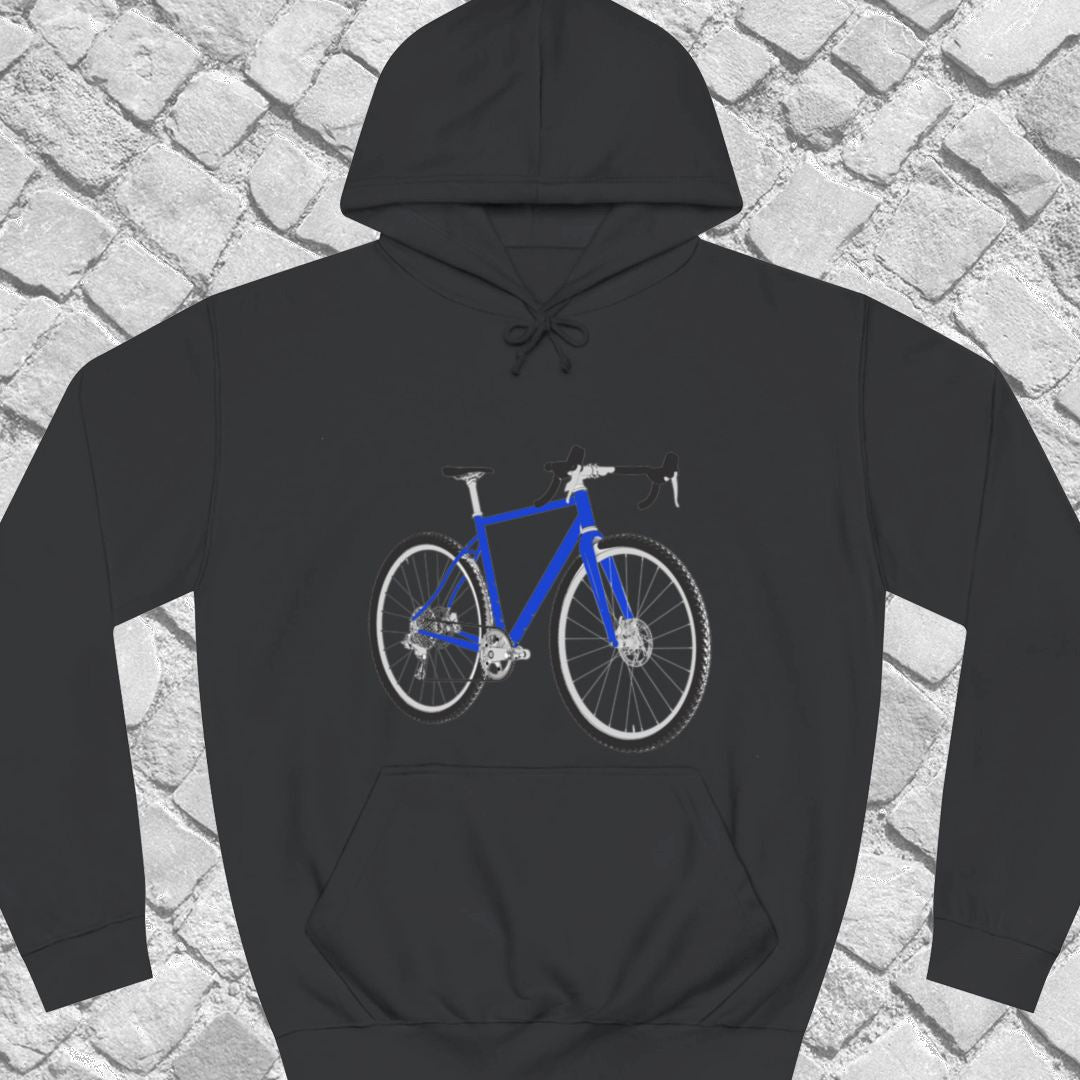 Gravelbike blauw Hoodie