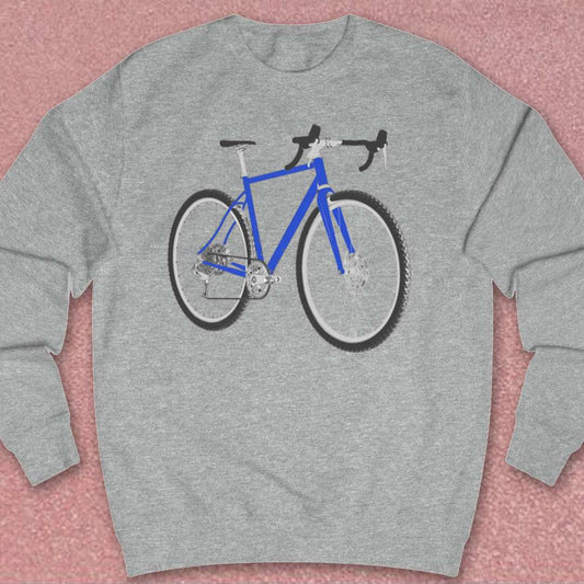Gravelbike blauw Sweater