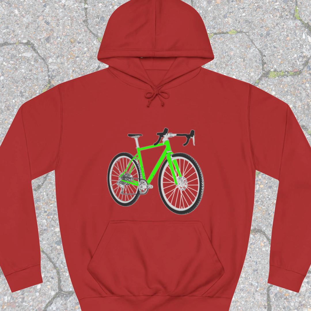 Gravelbike groen Hoodie