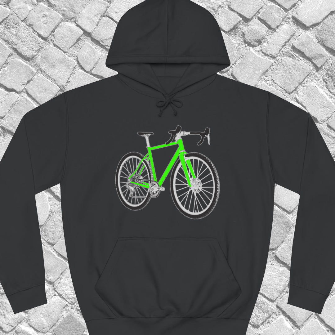 Hoodie Gravel bike vert
