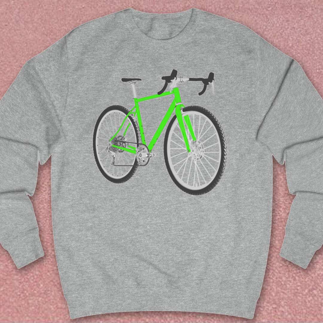 Gravelbike groen Sweater