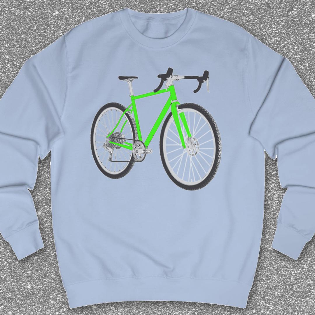Gravelbike groen Sweater