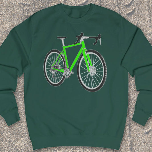 Gravelbike groen Sweater