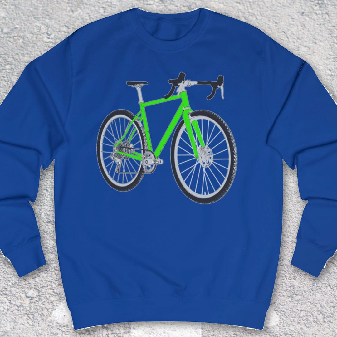 Gravelbike groen Sweater