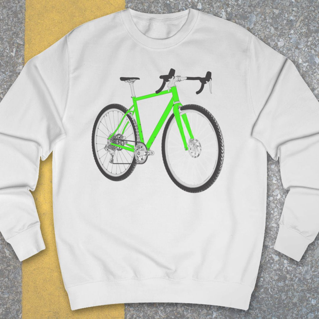 Gravelbike groen Sweater