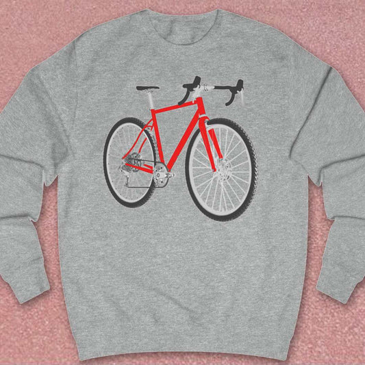 Gravelbike rood Sweater