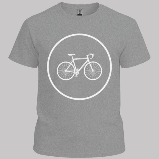Racefietspad wit T‑Shirt