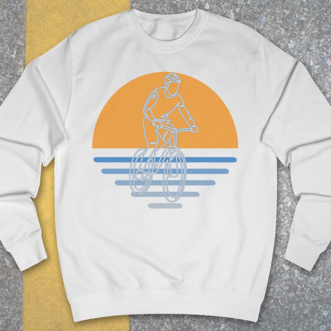 MTB zonsondergang Sweater