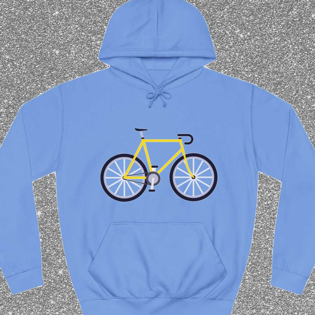 Racefiets geel Hoodie
