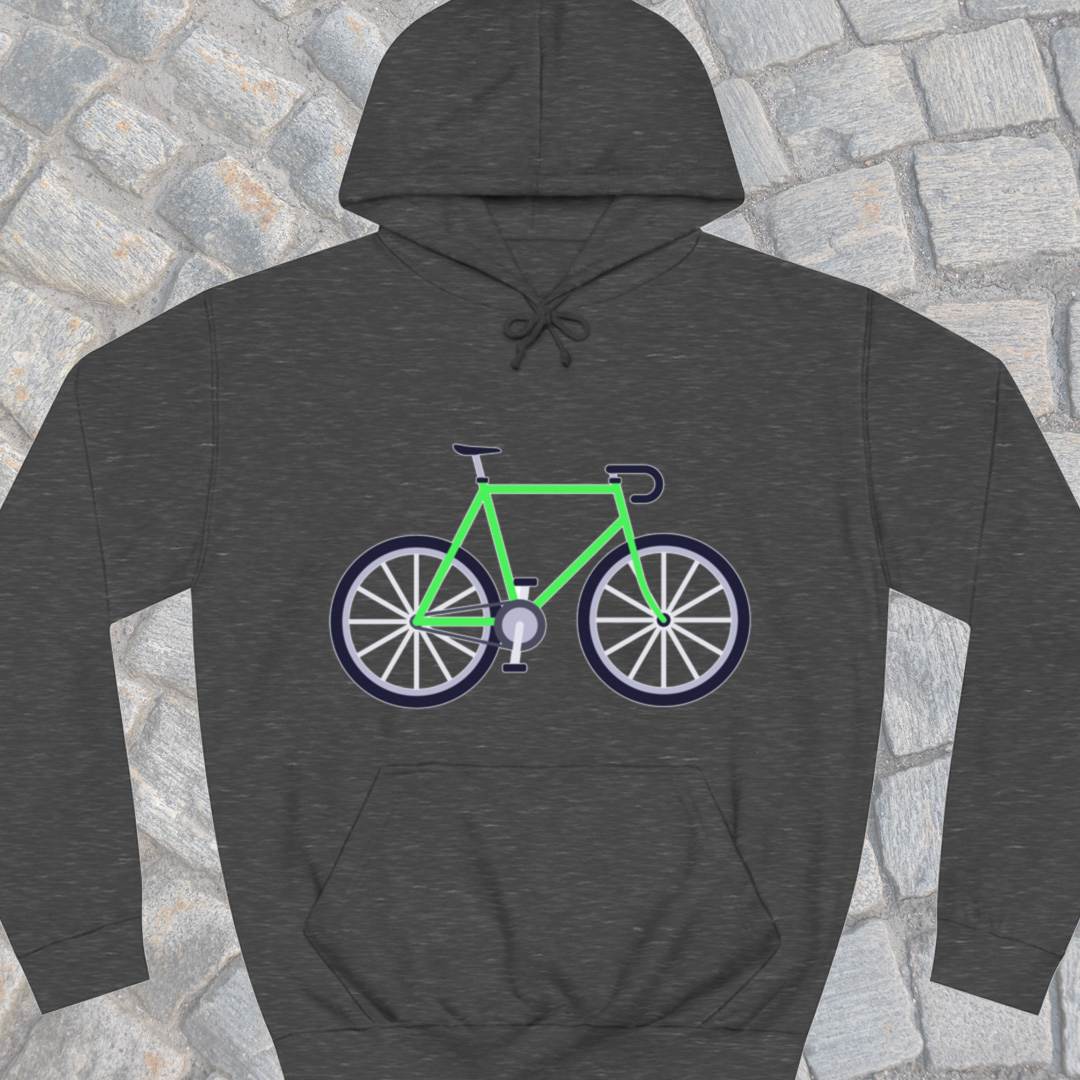 Racefiets groen Hoodie