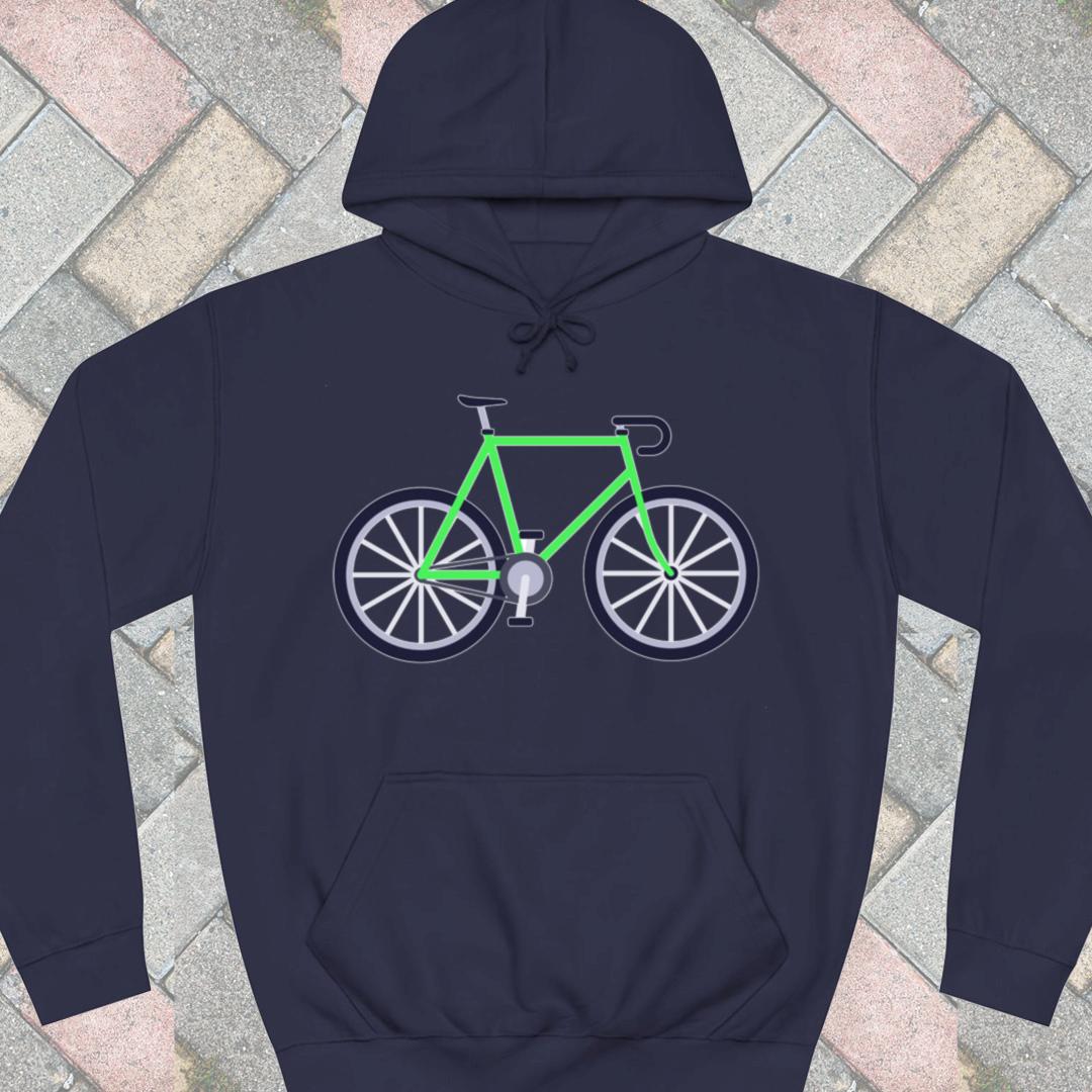 Racefiets groen Hoodie