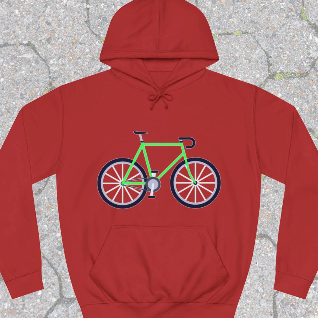 Racefiets groen Hoodie