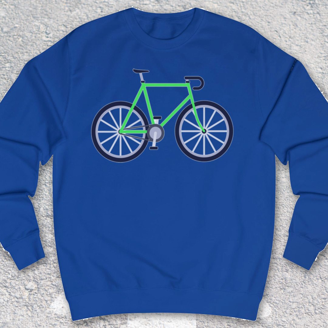 Racefiets Groen Sweater