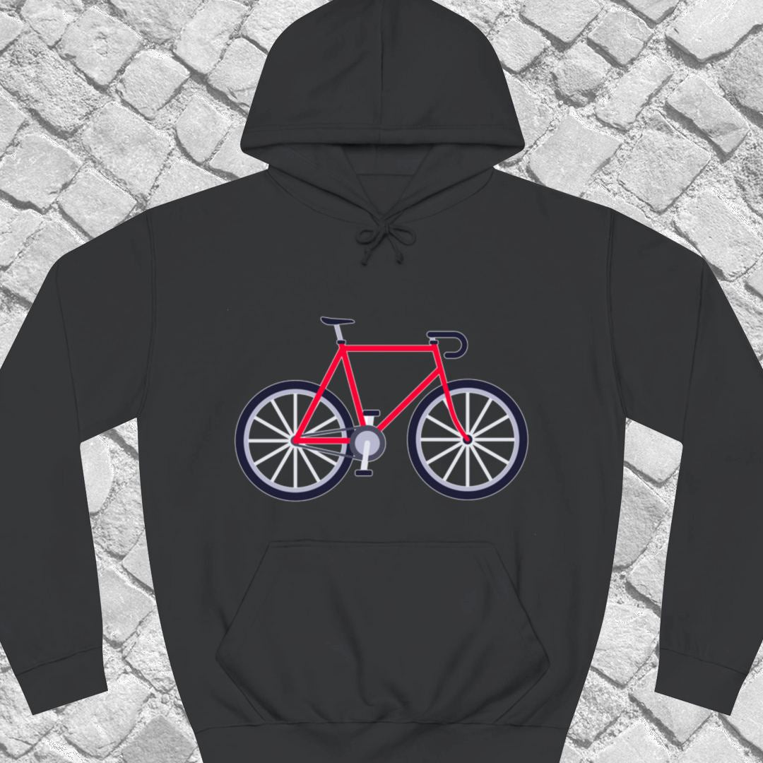 Racefiets rood Hoodie