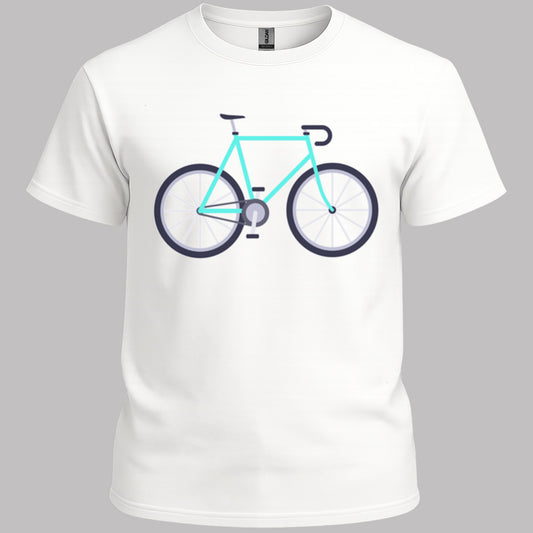 Racefiets turquoise T‑Shirt