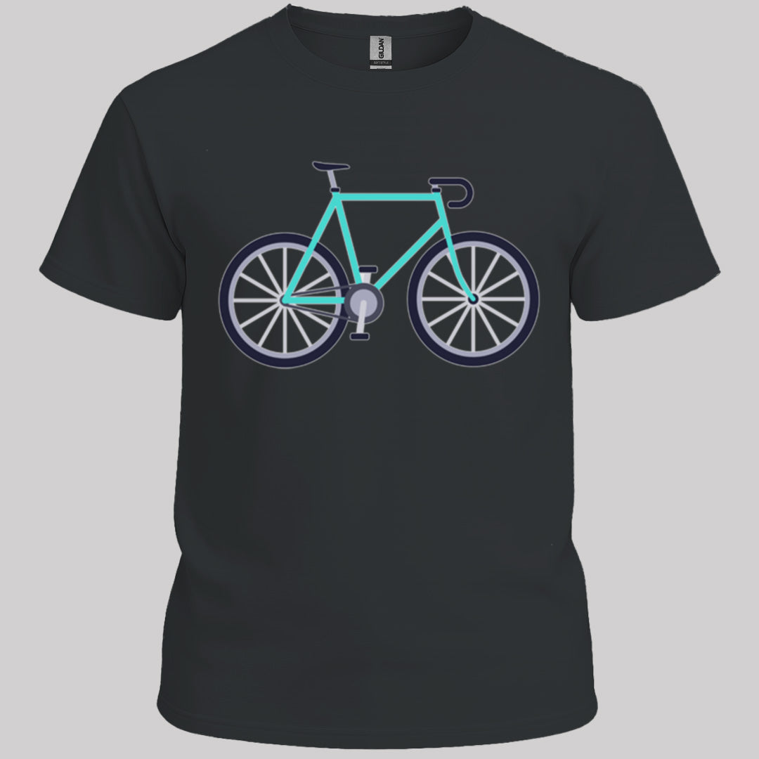 Racefiets turquoise T‑Shirt