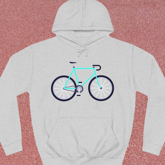 Racefiets turquoise Hoodie