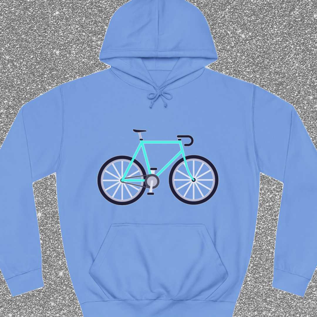 Racefiets turquoise Hoodie