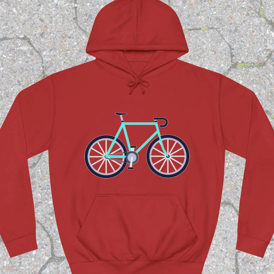 Racefiets turquoise Hoodie