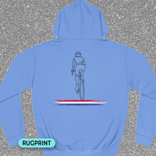 Wielrenner Nederlandse driekleur rugprint Hoodie