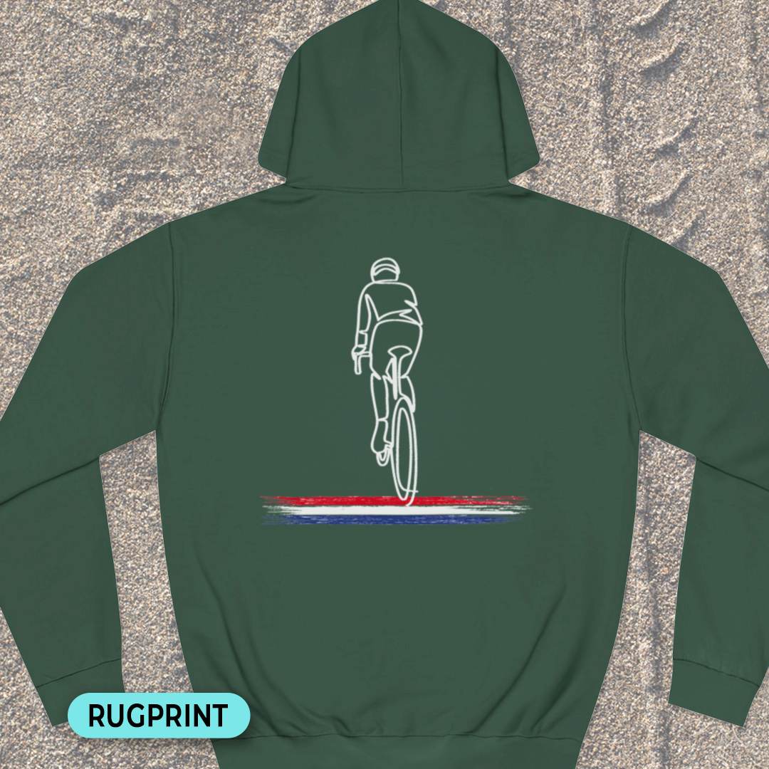 Wielrenner Nederlandse driekleur rugprint Hoodie