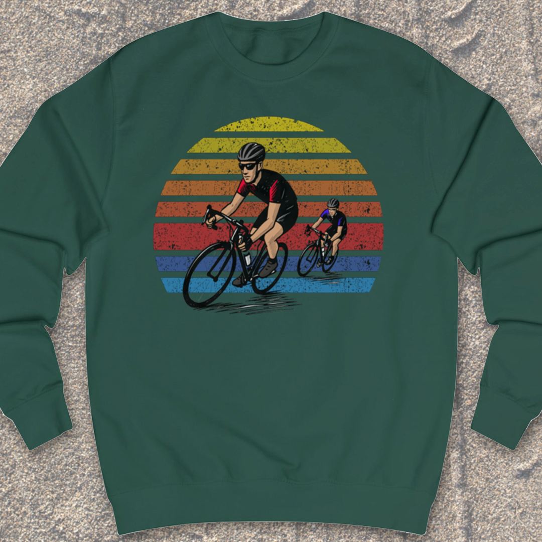 Wielrenners retro zon Sweater